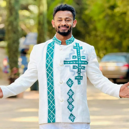 Tradional Men Wear 101 — Habesha dress — Sheba Vibes Ethiopia — men 5700