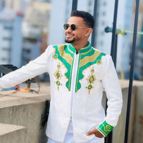 Traditional Ethiopian and Eretfian Dress 103 — Habesha dress — Sheba Vibes Ethiopia — men 5700