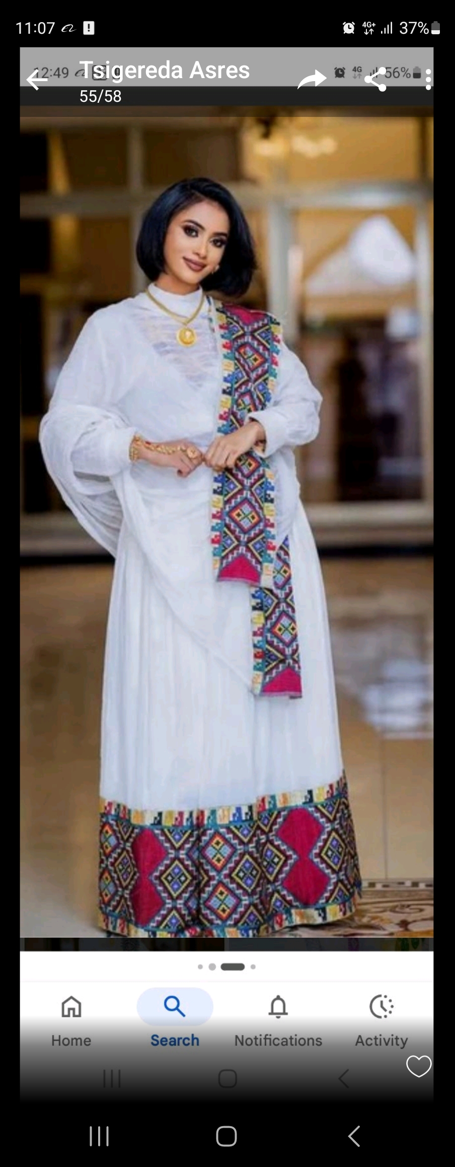 Timless Tradional Ethiopian Dress 104 — Habesha dress — Sheba Vibes Ethiopia — womens 4307
